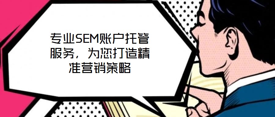 專業(yè)SEM賬戶托管服務,為您打造精準營銷策略